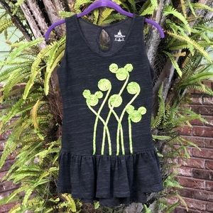 Disney Parks Authentic Mickey Mouse Peplum Top